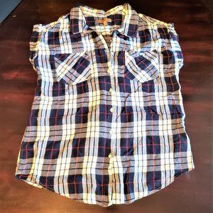 JACHS GF Rayon Blend Blue plaid Flannel…